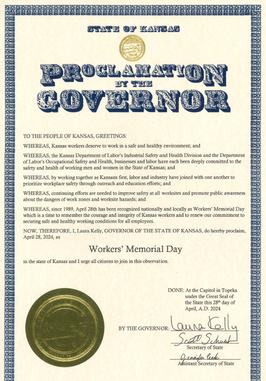 Image of Workers' Day Memorial Proclamation